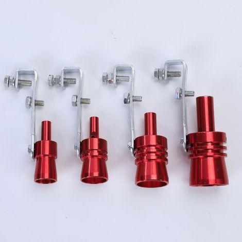Voiture Turbo Sound d'échappement sifflet Pipe échappement Blow-Off Valve Simulator - Taille L (couleur rouge)