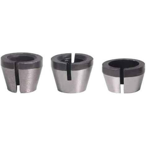 PA Stück Spannzangenfutter zu Graviermaschine, Spannzangenadapter, Spannzangenkopf-Adapter, Konverter für Oberfräse, elektrische Schneidemaschine, Fräser – 6 mm, 6,35 mm, 8 mm (1/5)