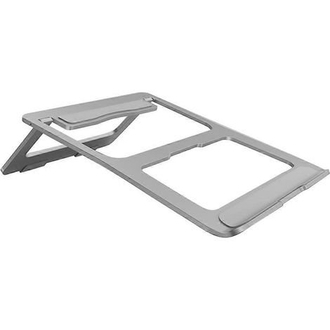 Zusammenklappbarer Laptopständer aus Aluminium, verstellbarer Ständer für PC, Notebook und Klappcomputer.