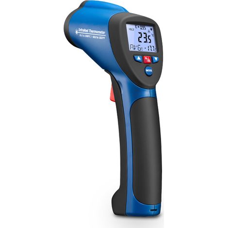 Mini thermomètre infrarouge sans contact avec pointeur laser (de -50o C à 550o C, 1 pc, bleu (1/2)
