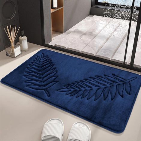 Tapis De Bain En Mousse À Mémoire De Forme - Antidérapant - Absorbant - Pour Salle De Bain Cuisine Chambre Séjour Entrée - 1 Pièce (1/5)
