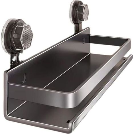 Bardusch - Étagère de  avec ventouse,Étagère de rangement murale pour douche,Support d'organisation de Design peu encombrant,30CM (1/4)