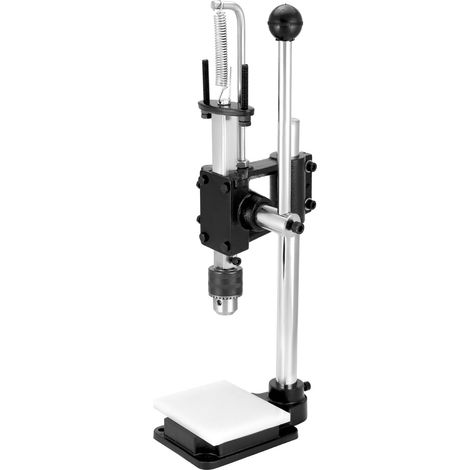 Machine de gaufrage et de poinçonnage du cuir avec mandrin de 12,7 mm et plaque de protection en nylon (1/5)