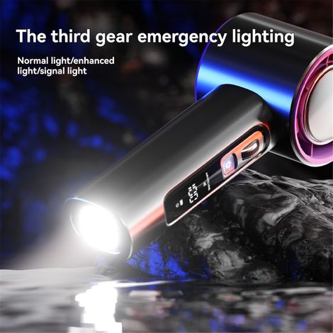 Ventilateur portable N98, mini ventilateur pliable rechargeable par USB, petit ventilateur de poche, 100 vitesses de ventilation réglables avec affichage LED (1/5)