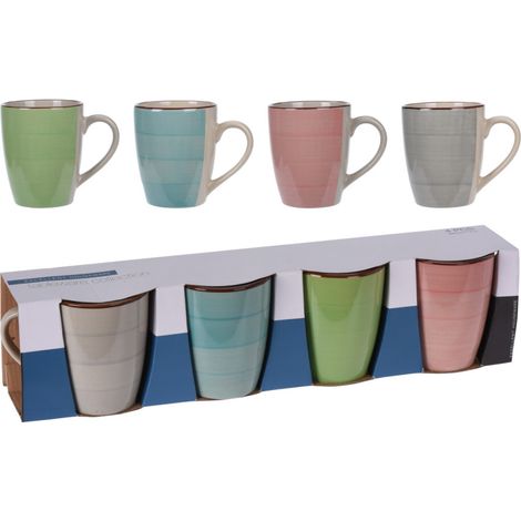Set de 4 Tazas de Colores Diferentes - Colores/Modelos Surtidos