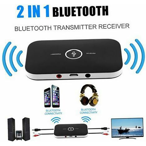 Adaptateur stéréo sans fil pour téléviseur avec émetteur et récepteur Bluetooth 2 en 1 (1/5)