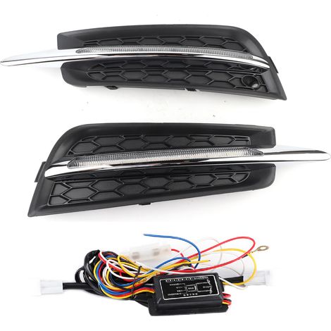 Voiture LED feux de jour antibrouillard 6000K haute luminosité véhicule DRL (1/5)