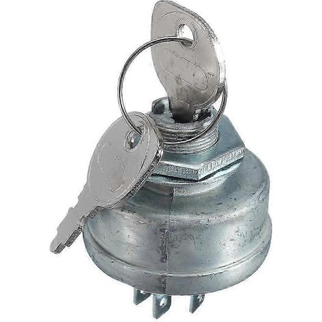 Interrupteur d'allumage pour tondeuse à gazon, 5 bornes à fourche, remplace les références 7250267 et 7250267A. (1/5)
