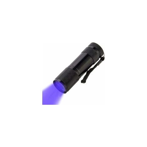 Torcia a 9 LED UV/luce nera, torcia a LED UV, rilevatore di macchie, trova macchie su vestiti, tappeti o moquette - Crezuo (1/4)