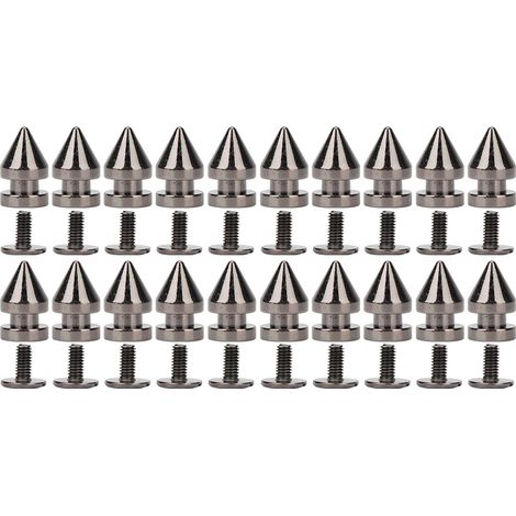 Clous De Rivet Métalliques Pour Maroquinerie Et Vêtements - Accessoires Décoratifs Pour Cuir Et Chaussures - Lot De 20 Pièces (1/5)