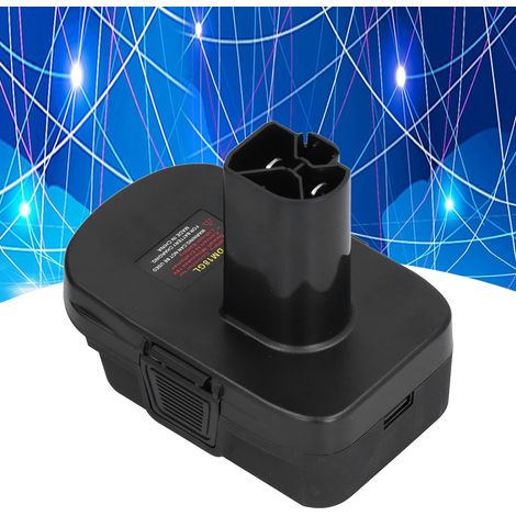 Der Akku-Adapter DM18GL ist kompatibel mit 18-V-Lithium-Ionen-Werkzeugen von Dewalt und Milwaukee sowie mit Craftsman-Werkzeugen. (1/5)