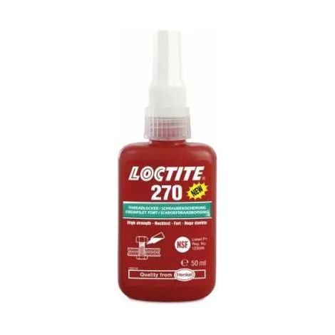 Adhesivo Loctite 270 alta resistencia fácil desmontaje