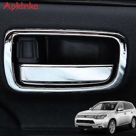 Pour Mitsubishi Outlander 2014 2015 2016 2017 2018 2019 - Cache-poignée de porte intérieure chromée - Décoration de style automobile Poignées de porte extérieures (1/4)