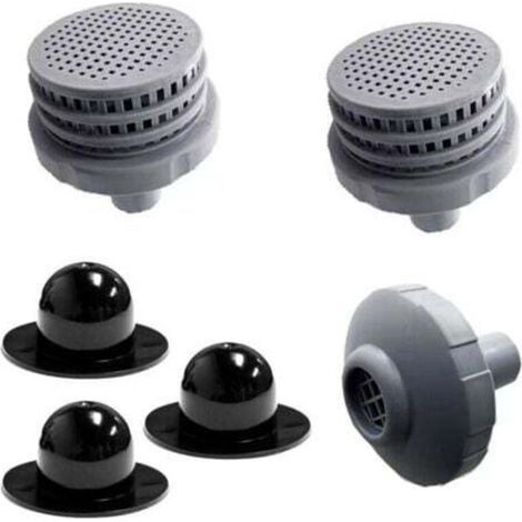 Small pool filter – Pack of 2, pool accessories, hose holder, pool wall valve cap filter (1/2)