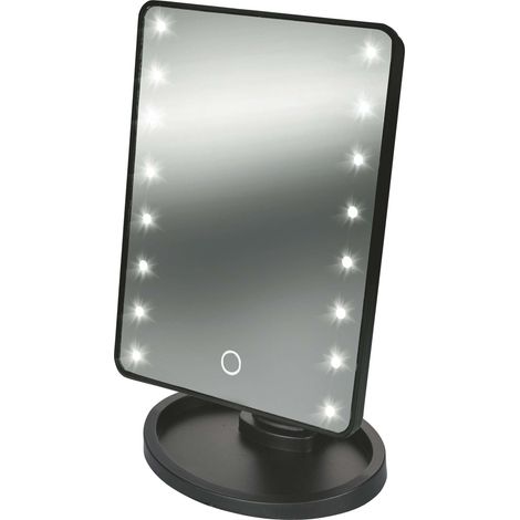 SPECCHIO TRUCCO 16 LED NERO (1/5)