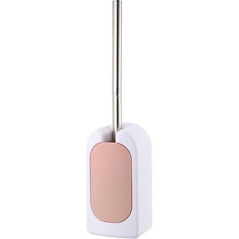 Brosse WC Rose, support mural amovible pour le nettoyage des toilettes, design moderne et décoratif-AquaForge (1/5)