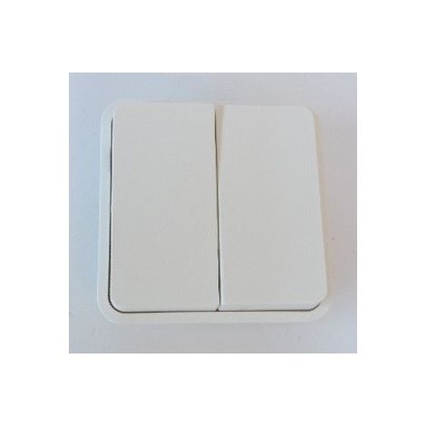 Cubyko 2 touches KNX coloris blanc HAGER WNT944B