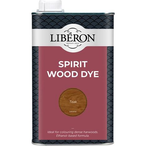 Liberon 126792 Spirit Wood Dye Teak 1 litre LIBSDT1LN
