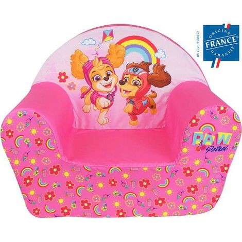 Sillón club infantil - FUN HOUSE - Pat'Patrouille Stella y Liberty - Origen Francia Garantizado - espuma ligera - 52 x 42 x 33 cm (1/2)