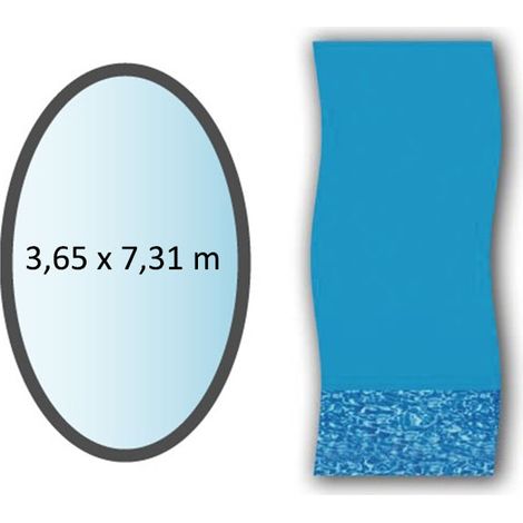 Liner remolino ovalado de 3.65x7.31m para piscinas elevadas - LI1224SB - Swimline -