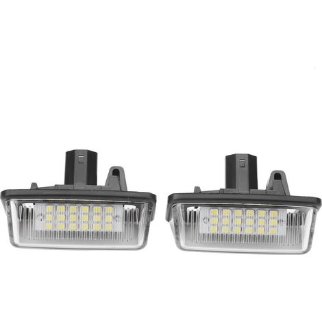 Plaque d'immatriculation LED 2 pièces 6500K, faible consommation, compatible Corolla, Crown, Starlet (1/5)