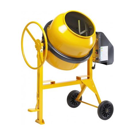 Haemmerlin – Bétonnière électrique 160L monophasée 0,7 kW – Moteur 220/240V – Cuve 135L – Protection composite – 315517001