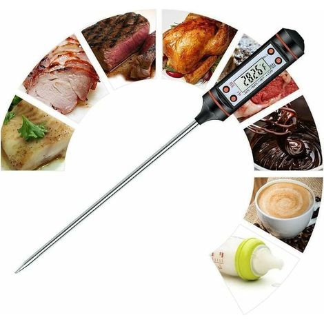 LCD Thermomètre alimentaire Cuisine Cuisson Sonde de température de cuisson (1/5)