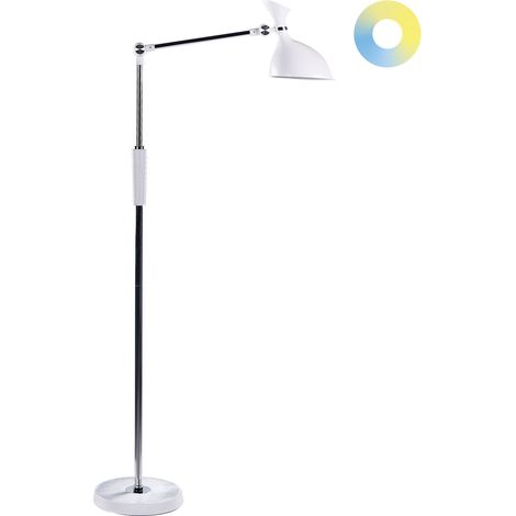 Lampada da terra LED bianco in materiale sintetico 169 cm regolabile Andromeda