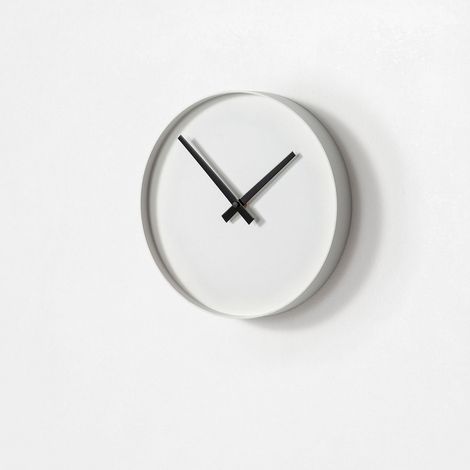 Orologio da parete STATIC biancoin metallo