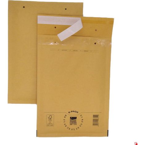 Luftpolsterumschläge D14 BRAUN x100 Stück