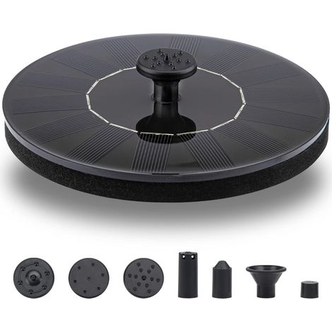 Pompe de fontaine solaire kit panneau submersible amélioré 1,5 W (1/4)