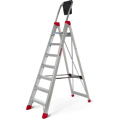 Scala in Alluminio a Forbice Lady Gradini Antiscivolo - Formato: 7 gradini