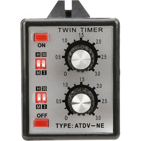 Minuterie relais réglable par bouton marche/arrêt, temporisateur multi-sections ATDV-NE AC110V/220V (1/5)