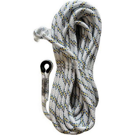 Cuerda para linea de vida ø11 con terminal cosido + ojal long 50m