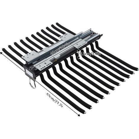 Organizador de pantalones para armario, construcción de aluminio resistente, diseño que ahorra espacio, color negro. (1/2)
