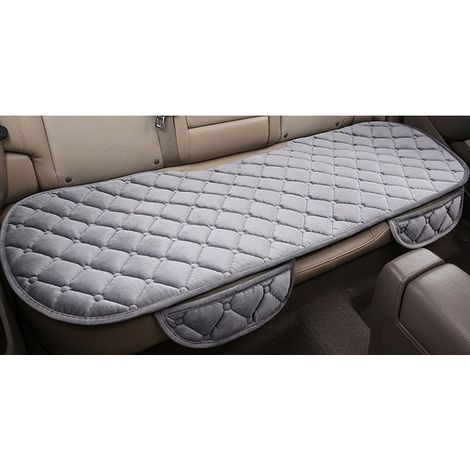 gris Universel de Voiture Banquette arrière Protection Intérieur Coussin Pad Tapis antidérapant Anti-Rayures en Peluche arrière (1/5)
