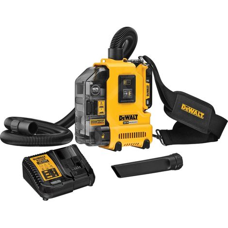 Dewalt – Aspirateur portable 18V DWH161D1QW – Moteur Brushless – Filtre HEPA lavable – 9 l/sec – Pour chantiers humides et espaces confinés