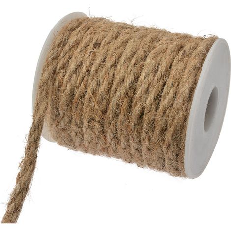 Corde en Jute Marron de 10 Mètres pour Bricolage, Projets DIY et Loisirs Créatifs - PANGIVO