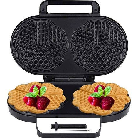 Gaufrier anti-goutte 1200 W, contrôle de la température, machine à sandwich, facile à nettoyer, antiadhésif, UE 220 V (1/5)