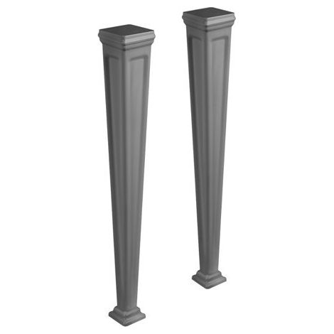 Gessi Eleganza pieds, Cristalplant (blanc mat), extérieur