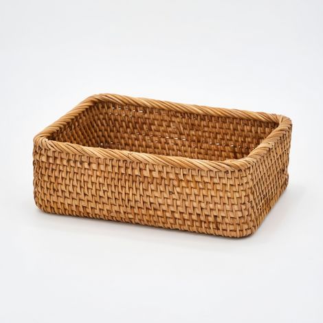 Panier de rangement en rotin grand modèle 4 (1/5)