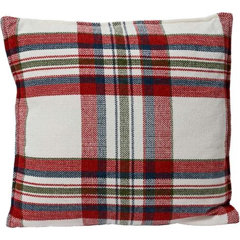 Kitchen Goods Cuscino Natalizio - Design a Scacchi - 45x45 cm