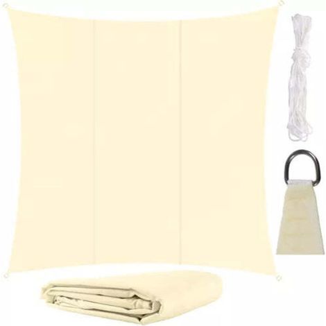 Voile d'ombrage 3,6x3,6m étanche (1/5)