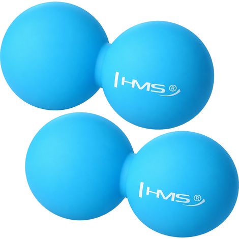 Blue Massage Ball, Double, HMS, 2-Pack (1/3)