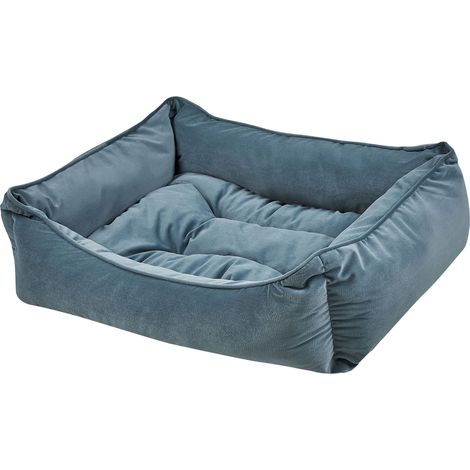 Tierbett IZMIR Samtstoff Blau