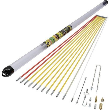 Mayyyrod por cable de cable -up varillas Gran set, 12 m T5422