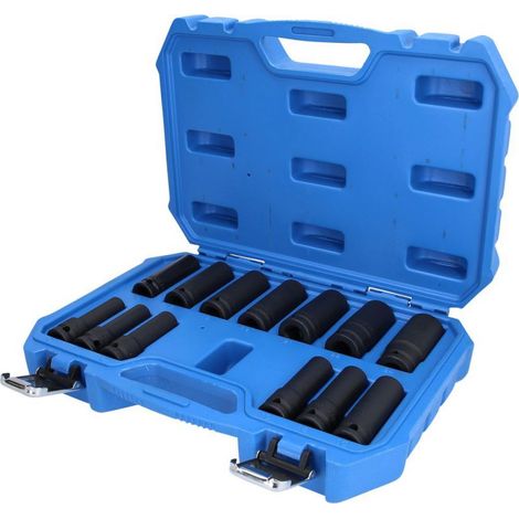 Brilliant Tools 1/2 Kraft-Stecknuss-Satz, Sechskant, 13-tlg., lang, 10 - 24 mm