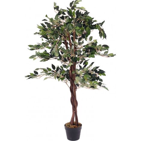 Oypla Artificial Ficus Tree Plant 120cm Indoor Outdoor Garden Decoration (1/5)