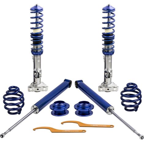 Adjustable Suspension Coilover Kit fit BMW E36 Cabrio Coupe Coilovers Shock Blue (1/5)
