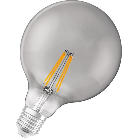 LEDVANCE SMART+ Filament Globe Dimmable Ampoule LED gris, E27, Blanc chaud, 2700K, 6W (1/5)